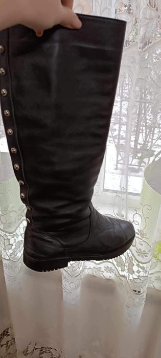 Шкіряні чоботи 40 розмір,27 см