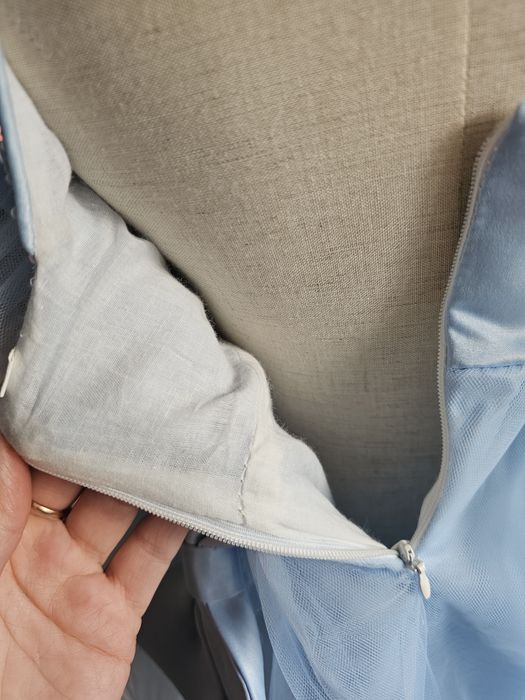 Дитяча пишна ошатна блакитна сукня з пайетками на 4 5 6 7 8 9 років