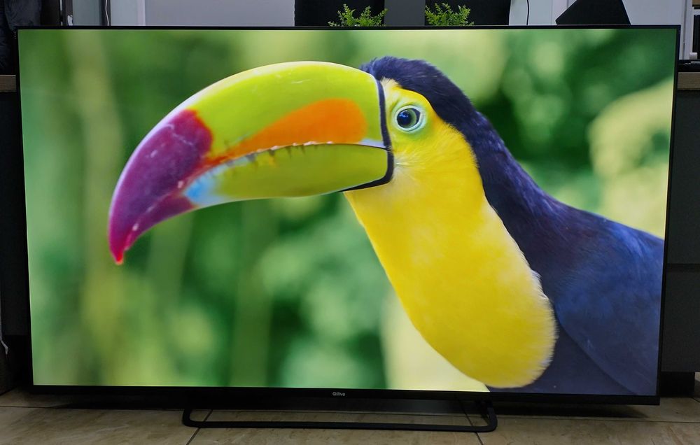 Тонкий телевізор Qilive 65" (Q65UA231B) 4K з Wi-Fi, Smart TV, T-2