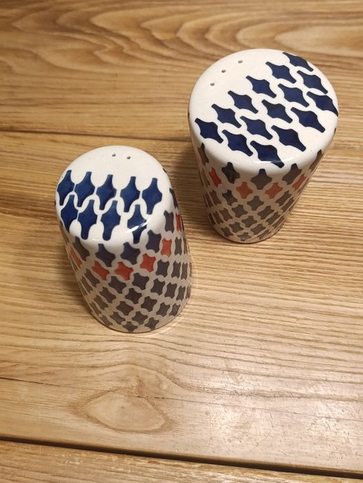 Komplet ceramiczny sól i pieprz duży M.Gazur ceramika Bolesławiec