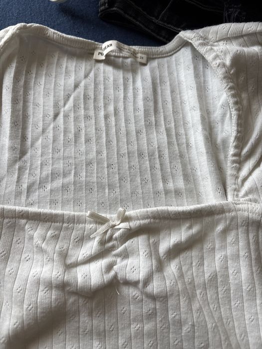 Top bluzka pullbear xs biala