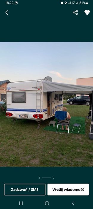Hobby 440 z 2004r,przedsionek,klima,antena +auto