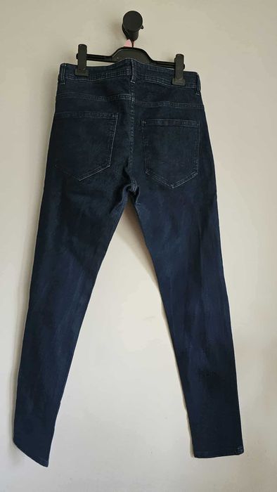 Jeansy granatowe skinny fit