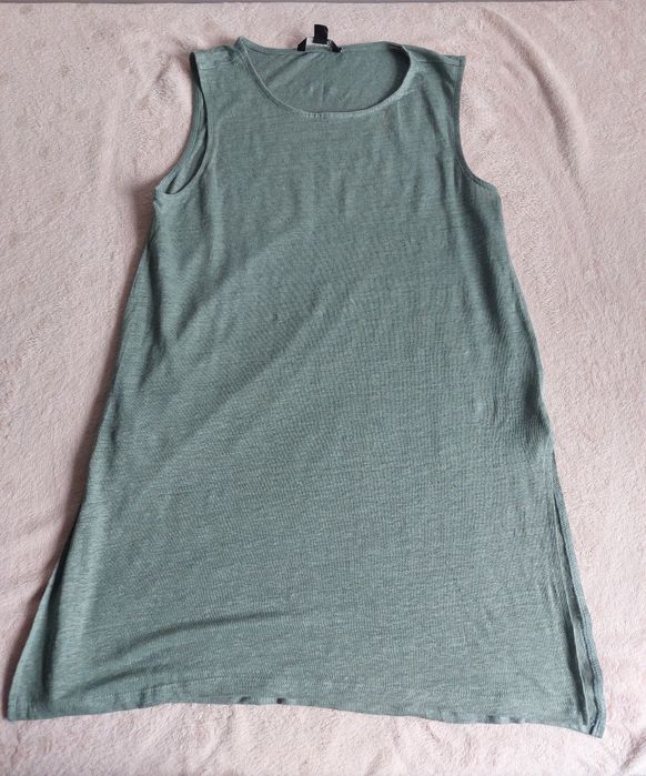 Długi lniany top rozmiar S