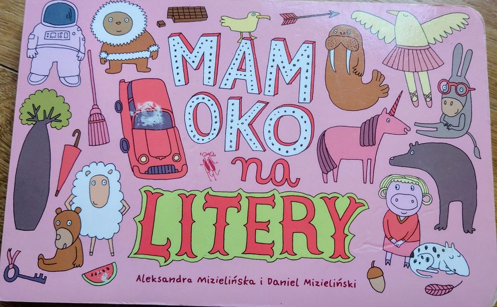 Książka dla dzieci nauka czytania mam oko na litery