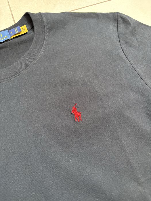 Czarna koszulka polo ralph lauren
