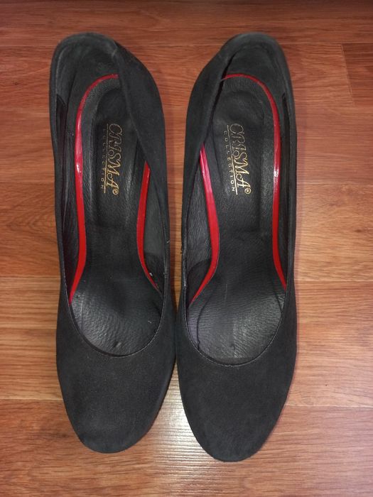 Туфли натуральный замш