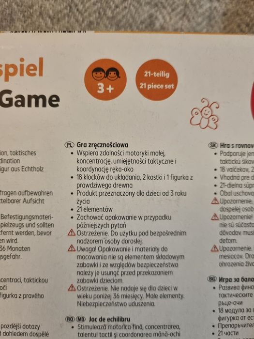 Drewniana zabawka Gra zręcznościowa