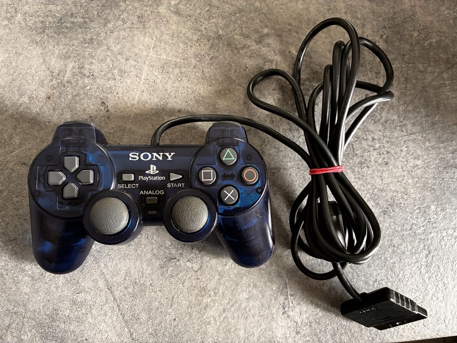 Kontroler Sony DualShock 2 translucent blue -  Playstation 2