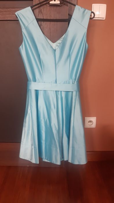 Sukienka Simple 34-36,  błękitna