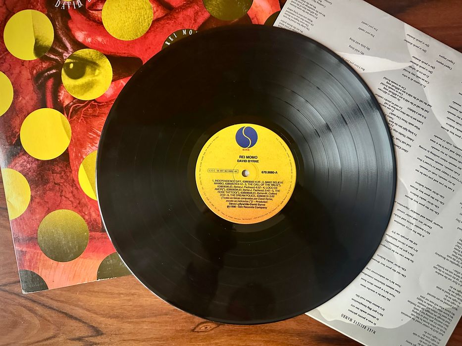 Disco vinil David Byrne - Rei Momo