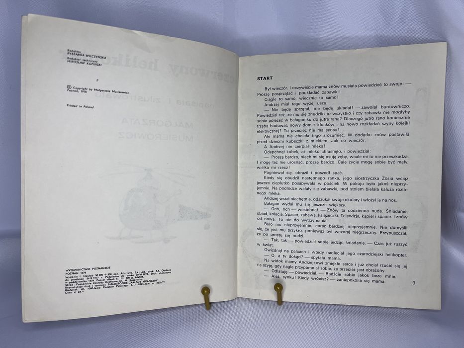 Małgorzata Musierowicz Czerwony Helikopter 1988 b23086