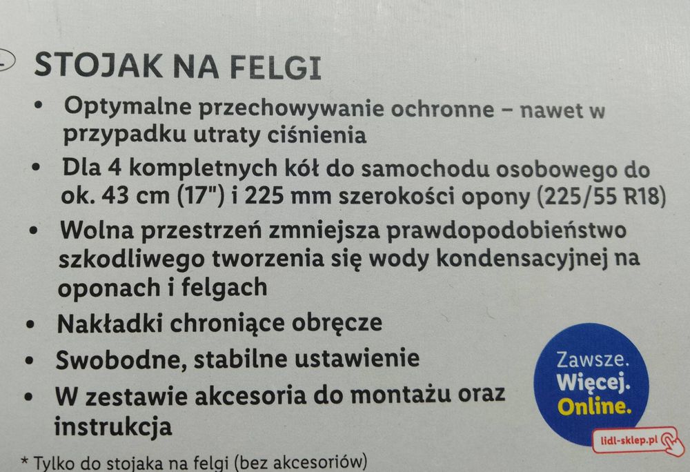 Stojak na felgi  stalki