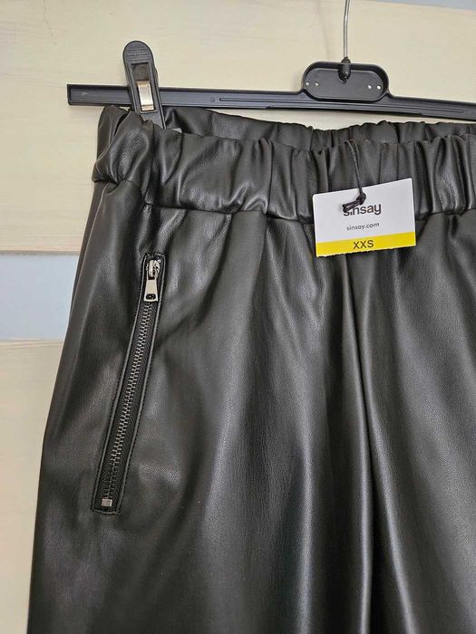 joggery skóra ekoskóra na gumce XXS/32