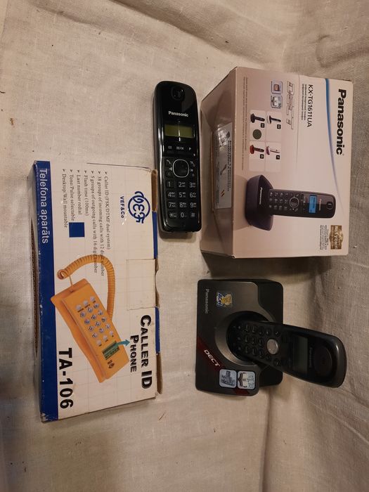 Телефон кнопочный и беспроводной