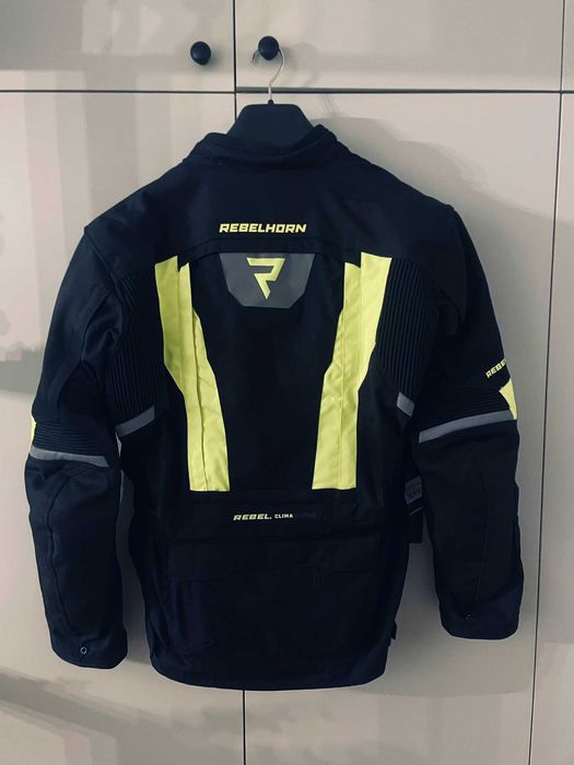 Kurtka motocyklowa REBELHORN Hardy II, Black/Fluo, NOWA, rozm. L