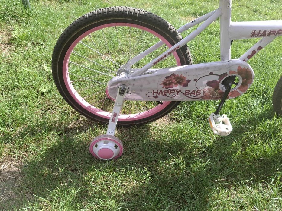 Sprzedam rower różowo biały