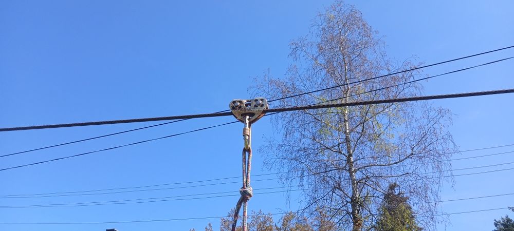 Tyrolka 60m. Stalowa lina 12mm