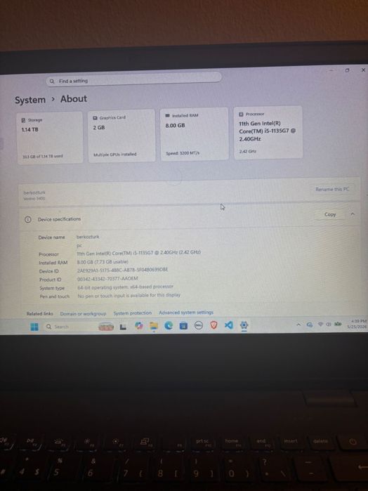 Dell Rostro Pc intel i5 gen 11th