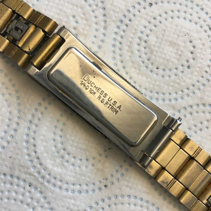 OMEGA Duchess USA 1/40 10K RGP Trim bransoleta używana, brak jednej końcówki
