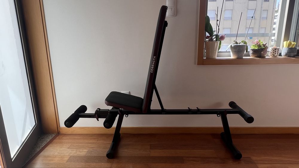 Banco Musculação Corength Decathlon Regulável e Dobrável