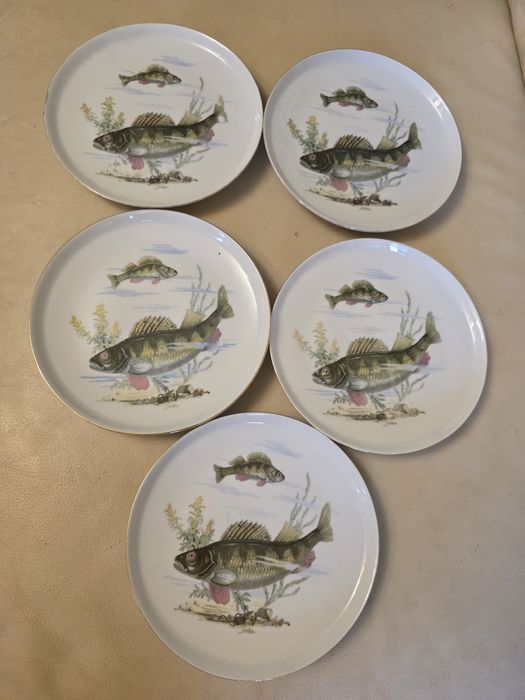 Talerze z motywem ryby