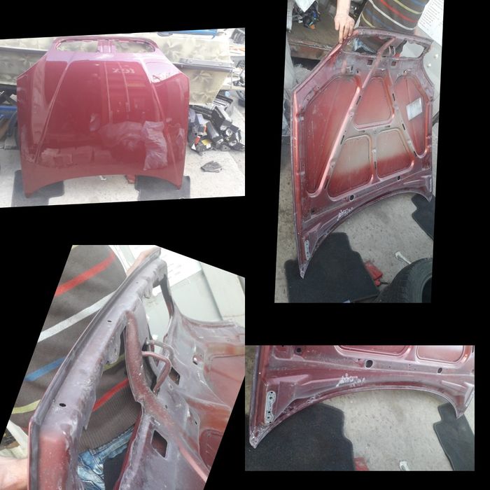 Капот бордовый Оригинал Део, деу, daewoo, ланос, lanos, сенс