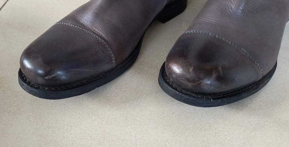 Buty botki sztyblety skóra Lasocki.