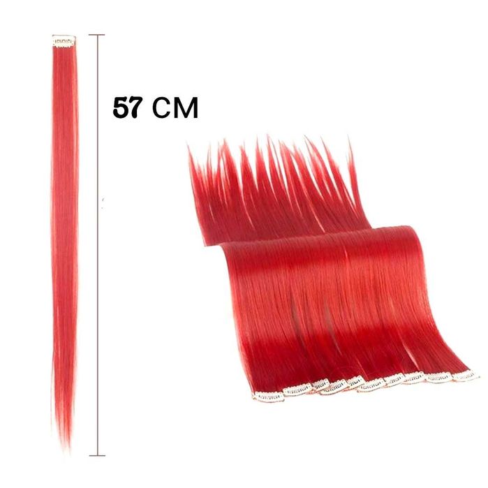 Набор 3 шт Пряди волос на заколках , тресс для наращивания, канекалон