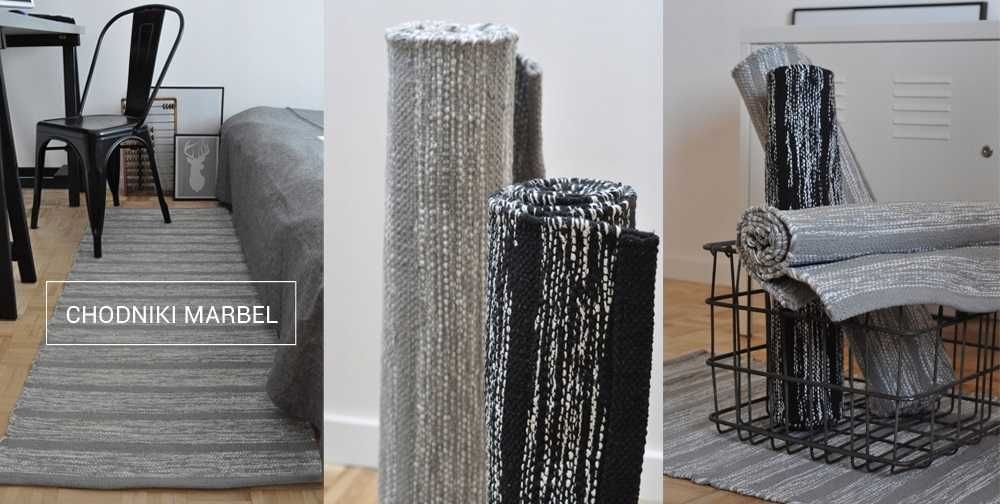 Chodnik bawełniany w paski tkany 100% bawełna hand-made prać w pralce