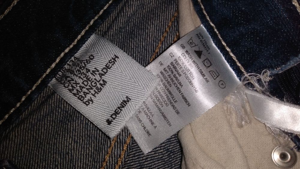 Джинсовые шорты, бриджи, капри H&M 134 см 8-9 лет