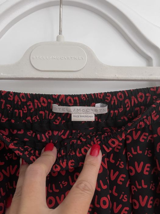 STELLA MCCARTNEY piękne spodnie w print, 100% jedwab