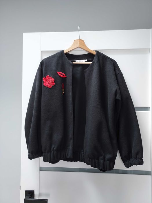 Czarny elegancki kardigan