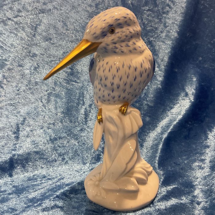 Ave vista alegre porcelana pintura manua 17 cm