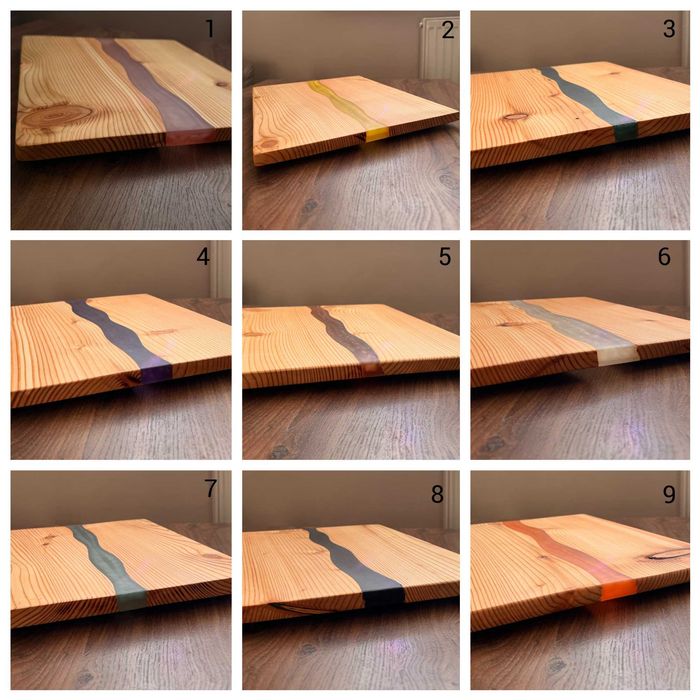 Deska do serwowania z żywicą