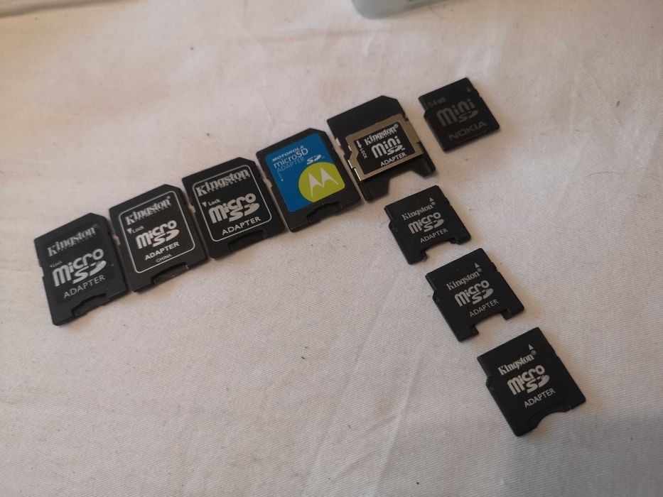 Karty Pamięci MicroSD 8Gb-4Gb-2Gb-2Gb Plus Adaptery MicroSd i MiniSd
