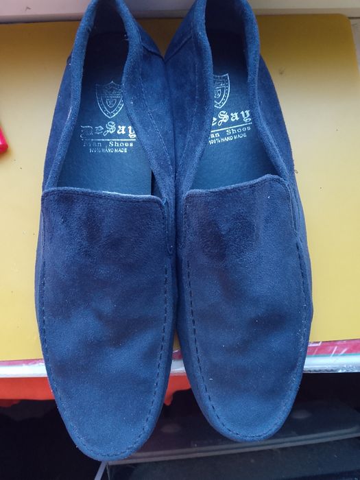 Мокасини чоловічі темно-синього кольору NASITE