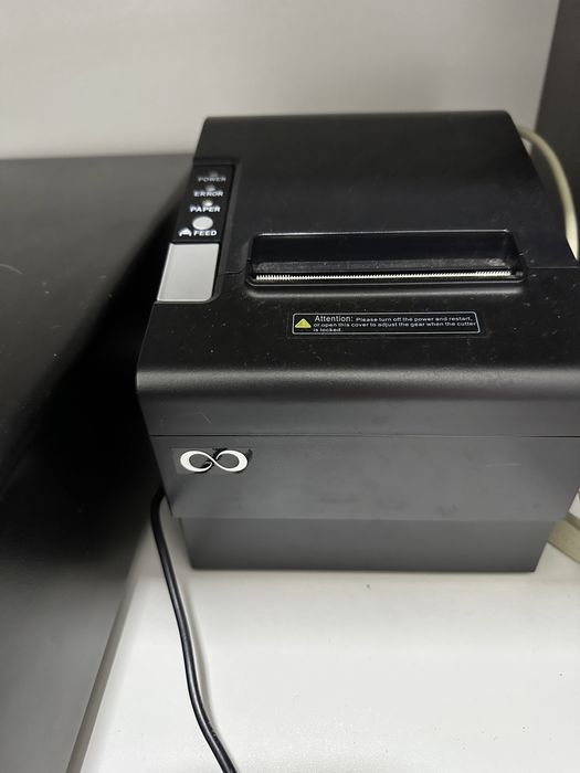 Caixa registadora, Leitor de código de barras e Impressora de talões