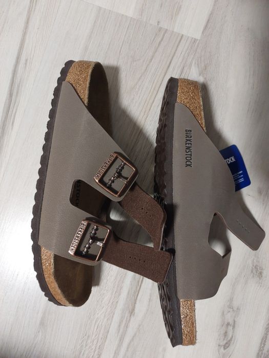 Birkenstock Arizona Bs 42 Mocca brązowo beżowe