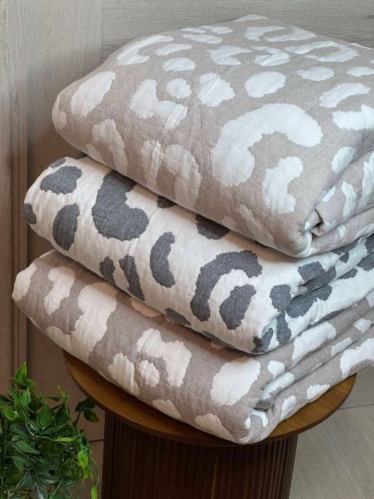 На подарунок! Мусліновий плед муслиновый лео муслиновое покрывало