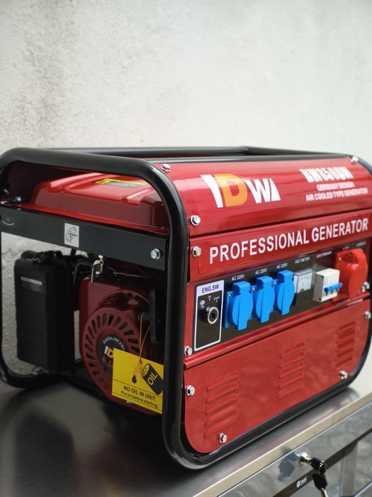 Gerador 8500w de arranque de corda monofásico e trifásico