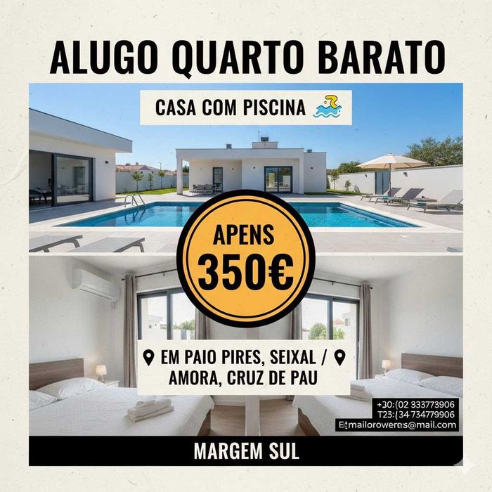 QUARTOS NO SEIXAL (PAIO pires)