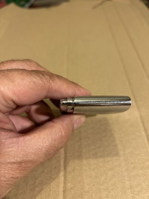 Cidla gaz isqueiro antigo metal cromado raro