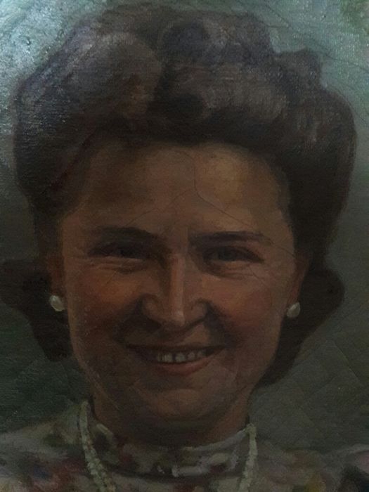 Старовинна німецька картина "Вітєбськ"маслом датована  1943 роком