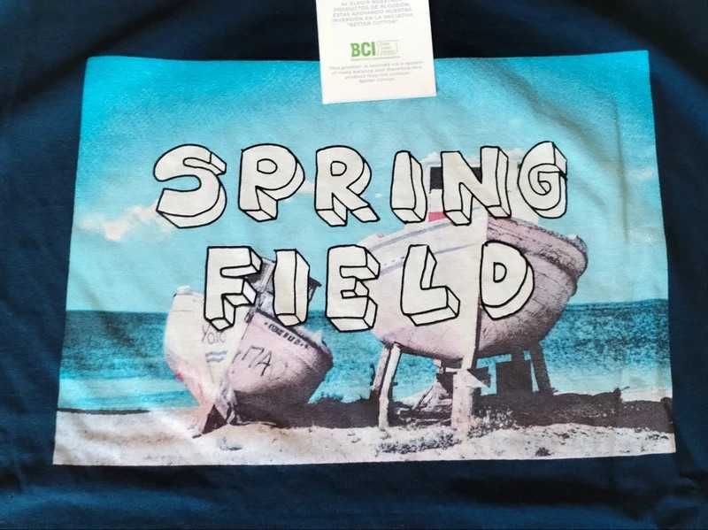 T-shirt Springfield com estampa barco tamanho XXXL