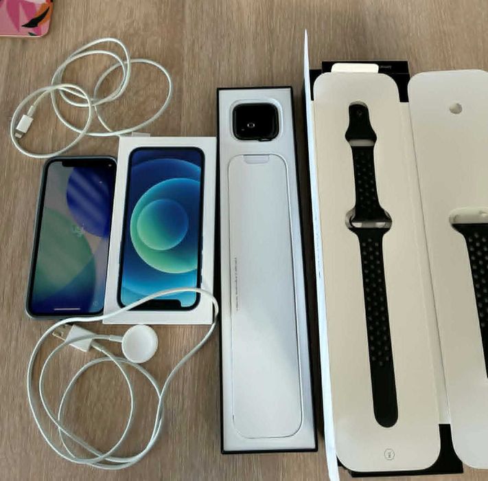 Iphone 12 mini granatowy 64GB + zegarek iWatch SE 1 gen