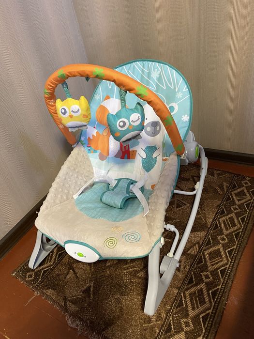 Дитяче крісло шезлонг-гойдалка 3 в 1 "rocker ricokids"