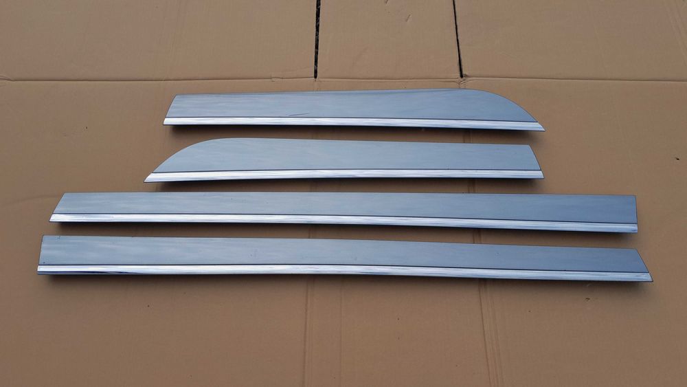 Komplet 4szt. dolne listwy drzwi drzwiowe LY7G chrom AUDI A6 C6