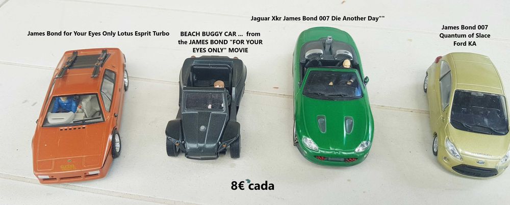 Carrinhos Corgi e coleção James Bond - escalas 1:43 e 1:32