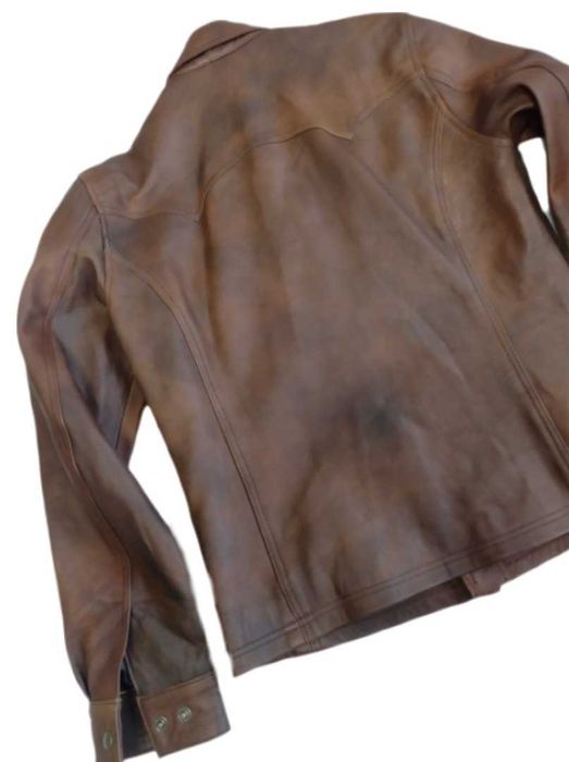 kurtka koszulowa skórzana r. M unisex